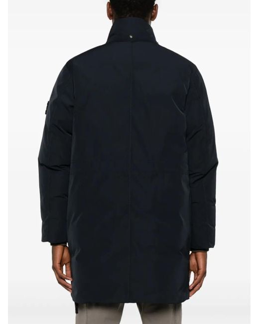 Stone Island Blue Compass-Badge Hooded Jacket for men