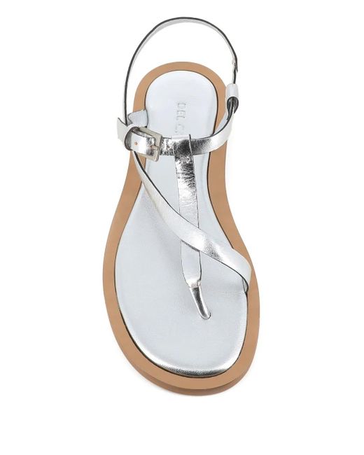 Roberto Del Carlo White Sandalen mit Knöchelriemen