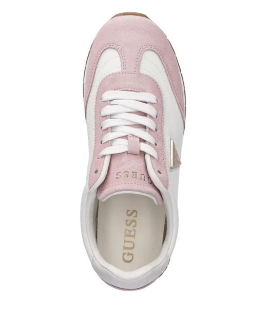Baskets À Patch Logo Guess en coloris White