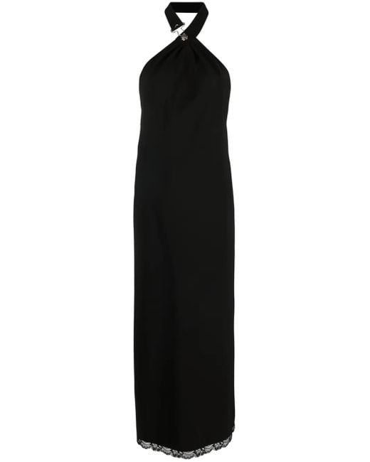 Moschino Black Midi Dress Polyester, Elastane