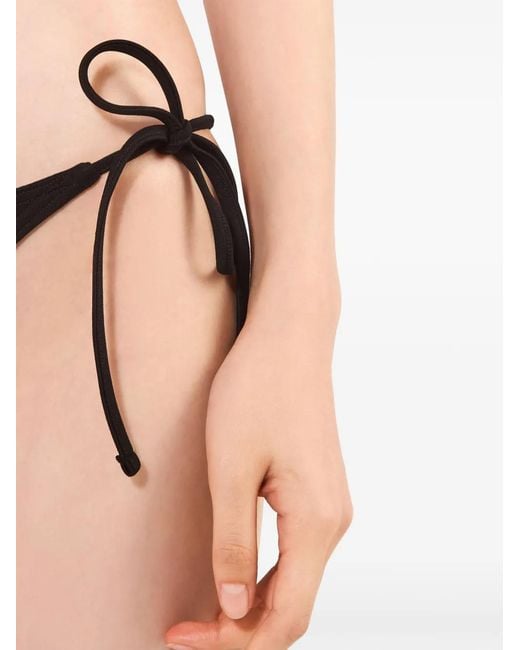 Prada Black Interlock Knit Bikini Bottom