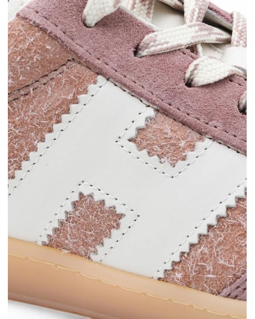 Hogan Pink Cool Sneakers Mit Logo-Patch