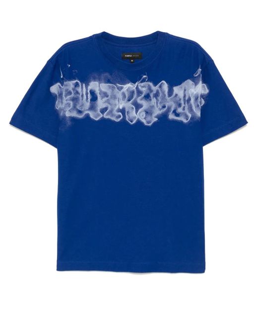 Purple Brand Blue Gothic Smoke Tee for men