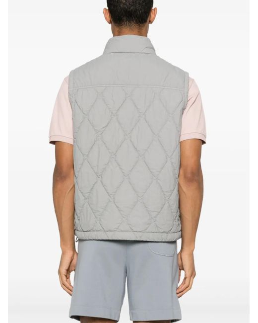 メンズ Stone Island パデッドベスト Gray