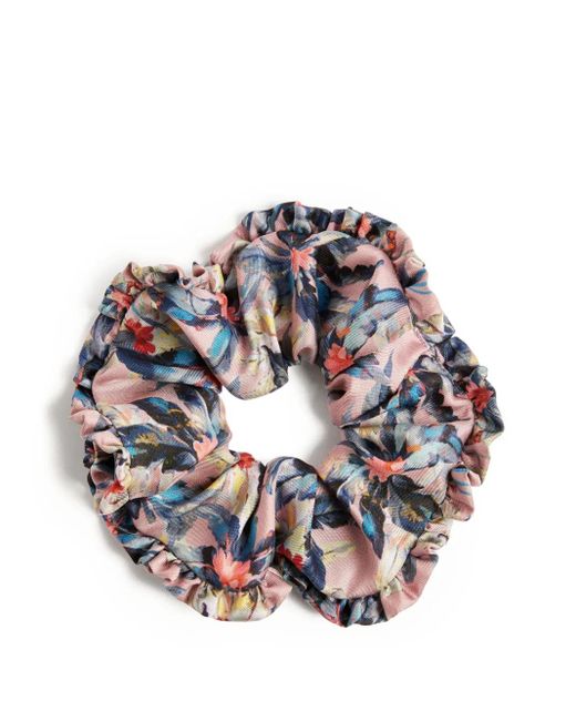 LaDoubleJ Metallic Printed Scrunchies (Set Of Three)