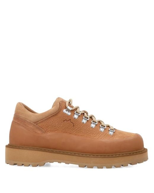 Diemme Brown Leather Lace-Up Boots