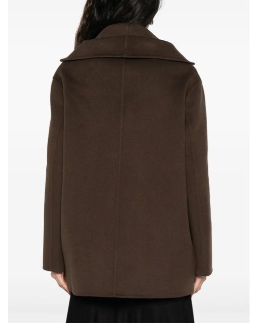 Chaqueta con cierre de botón y cuello Alberta Ferretti de color Brown