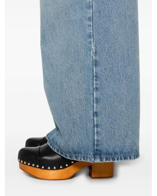 Jean Ample À Taille Haute Chloé en coloris Blue