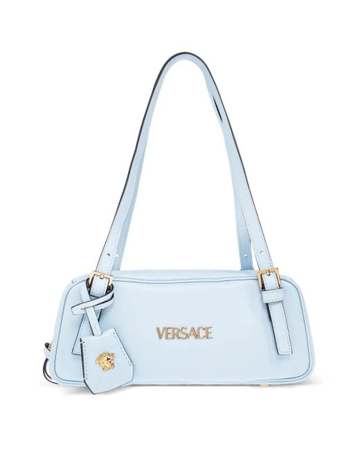 Versace Blue Shoulder Bag "Tag Bowling"