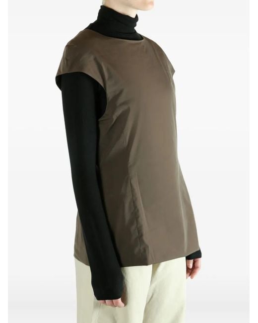 Amomento Green Cap-Sleeve Top
