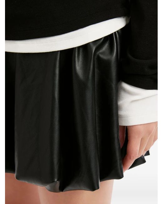 B+ AB Black Pleated Mini Skirt