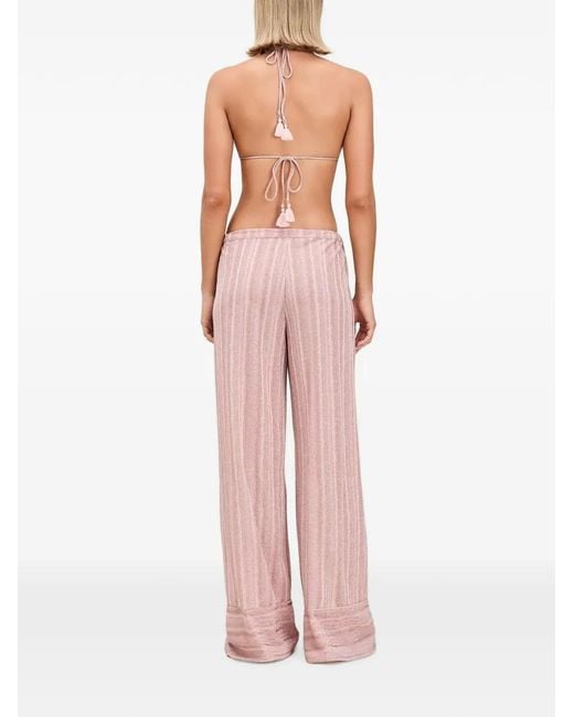 Devon Windsor Pink Aura Striped Trousers