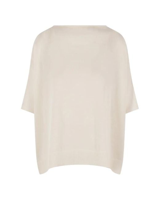 Dusan White Boat-Neck Sweater