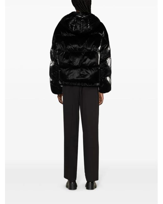 Dolce & Gabbana Polyester Black Quilted Puffer Coat  Jacket