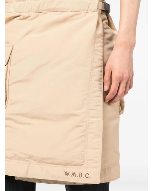 White Mountaineering Natural Wrap Cargo Shorts for men
