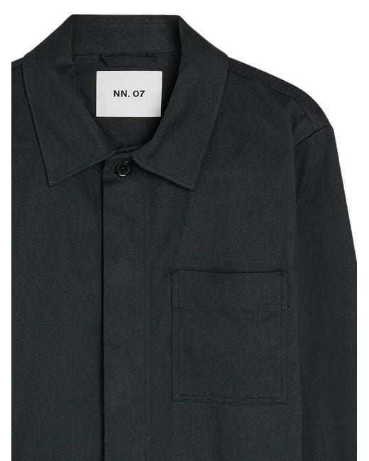 NN07 Black Buttoned Three-Pocket Jacket for men