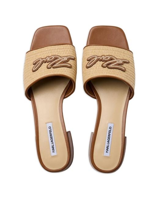 Karl Lagerfeld Natural Petalo Ii Heeled Sandals