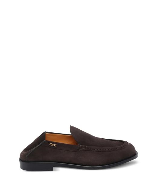 Tod's White Suede Loafers