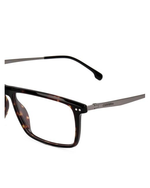 Carrera White Tortoiseshell-Effect Rectangle-Frame Glasses for men