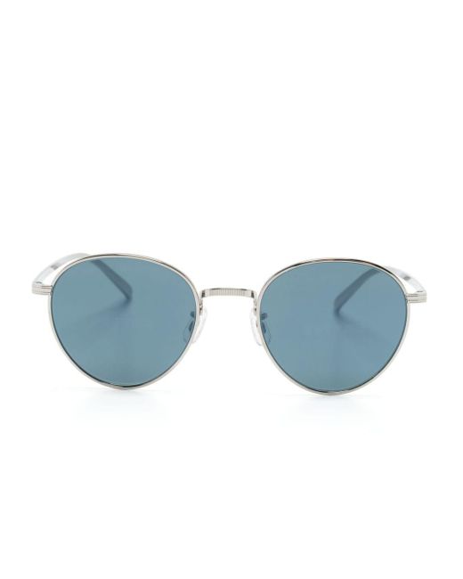 Oliver Peoples Blue Rhydian Oval-frame Sunglasses for men