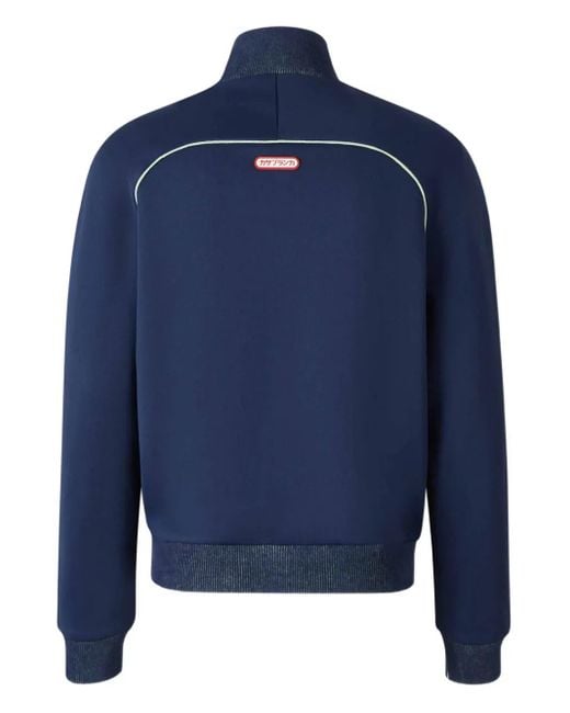 Casablanca Blue Sweat Zippé À Col Montant for men