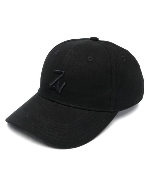 Zadig & Voltaire Black Logo-Embroidered Baseball Cap for men