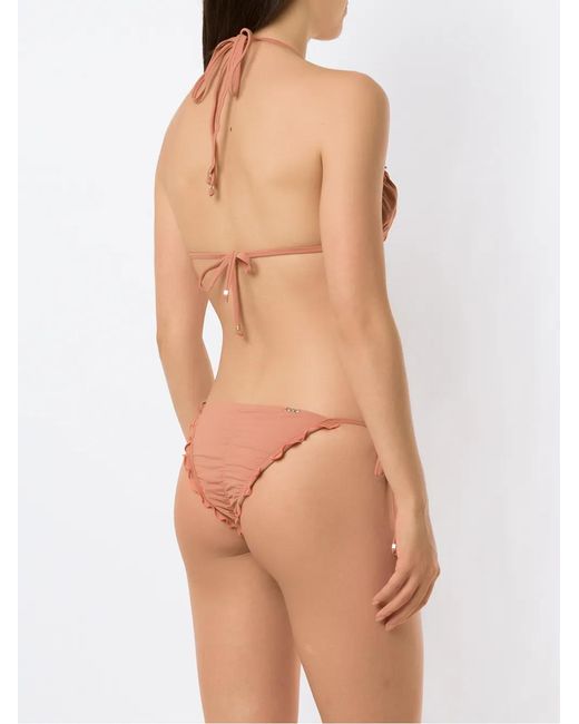 Amir Slama Bikini Met Geribbeld-Effect in het White