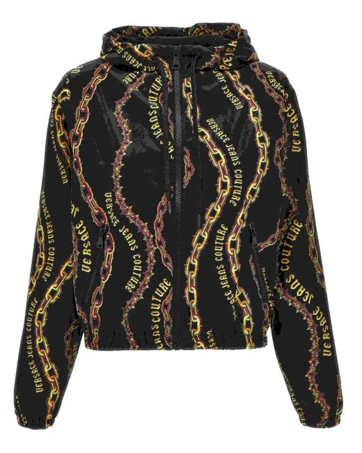 Versace Jeans Couture Black Chain Couture Zip Hoodie