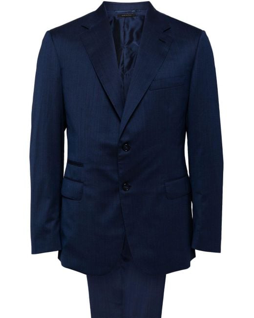 Brioni Blue Single-Breasted Suit for men