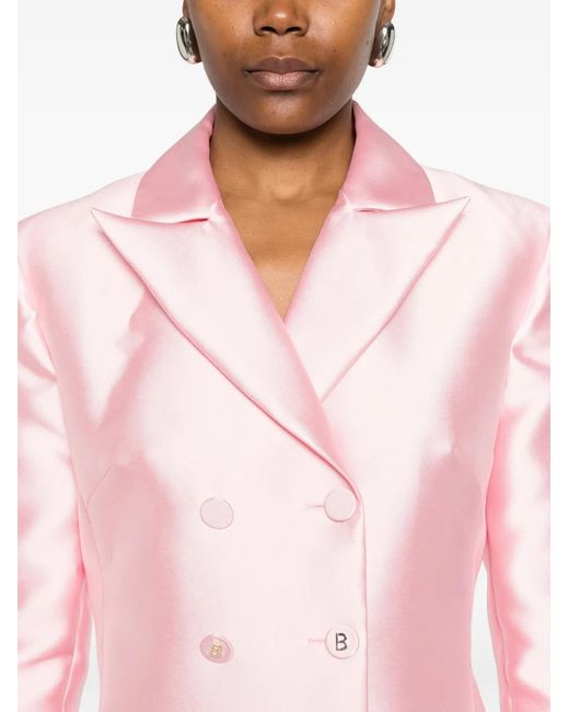 Blugirl Blumarine Pink Double-Breasted Blazer