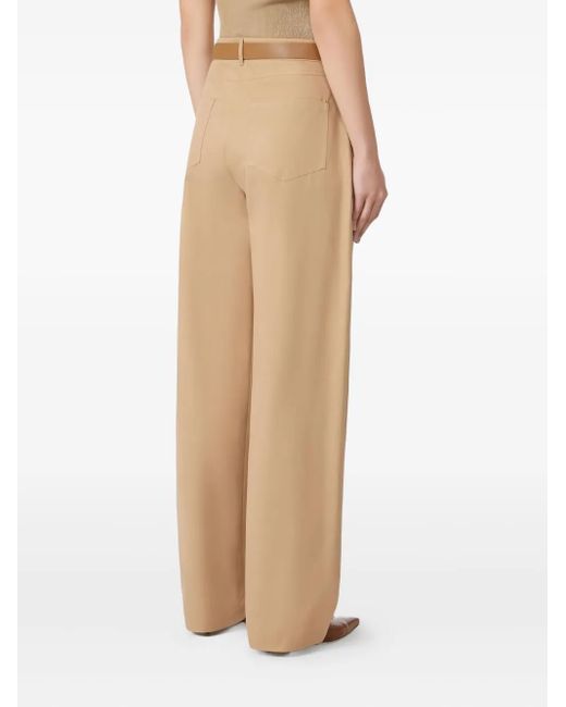 Max Mara ベルテッド パンツ Natural