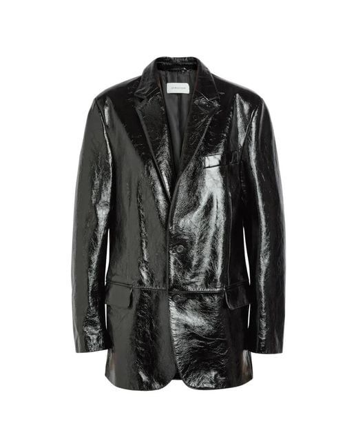 ARMARIUM Black Noah Glossed Leather Jacket
