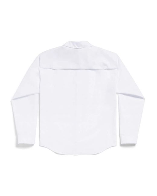 Balenciaga White Oversized Cotton Shirt