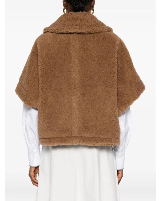 Mantella Con Applicazione di Max Mara in Brown