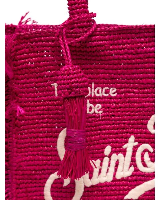 Mc2 Saint Barth Colette Raffia ハンドバッグ Pink