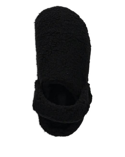 CROCSTM Black Loopback Strap Slippers