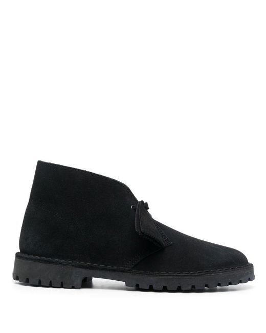 Clarks Desert Suede Ankle Boots in Black for Men Lyst Canada