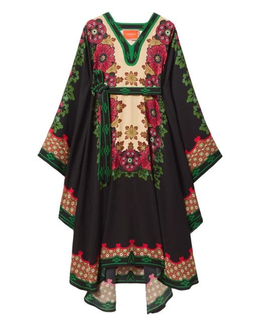 LaDoubleJ Black Kleid Mit Blumen-Print