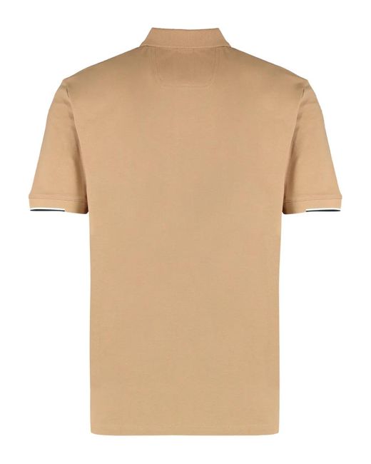 Boss Natural Logo-Detail Polo Shirt for men