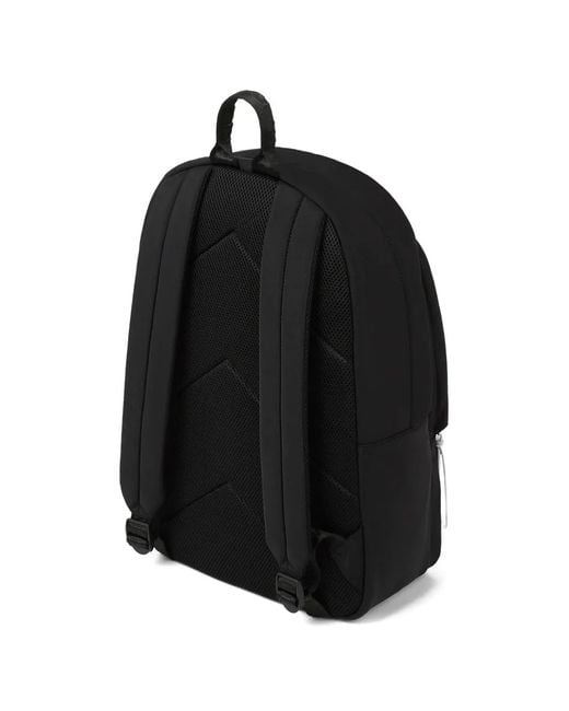 Karl Lagerfeld Black String Utility Backpack for men