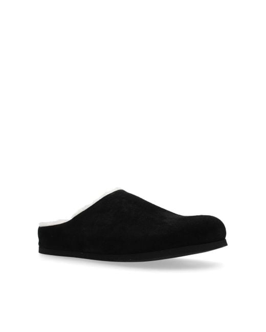 Common Projects Black Shearling Clogs for men