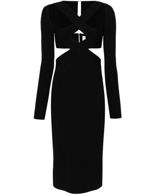 Dion Lee Midi-jurk in het Black