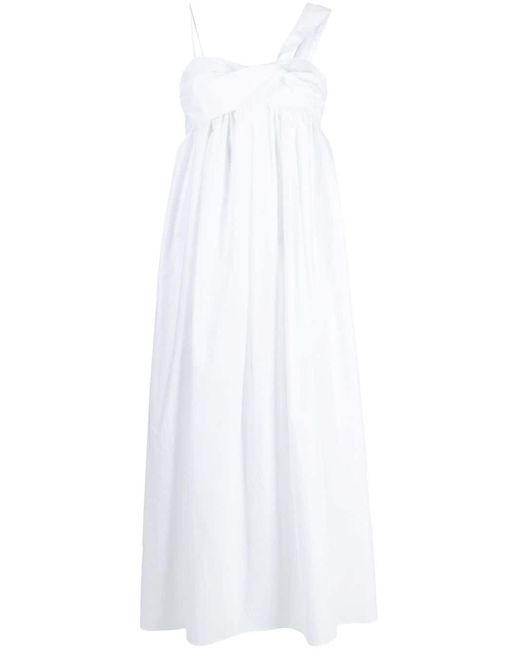 CECILIE BAHNSEN White Asymmetrisches Vera Kleid