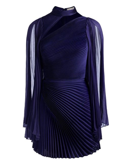 Alice + Olivia Blue Aurelie Mini Dress