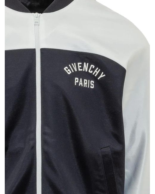 Givenchy Blue Zipped Track Jacket for men