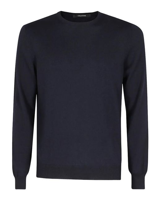 Tagliatore Pullover mit Rundhalsausschnitt in Blue für Herren