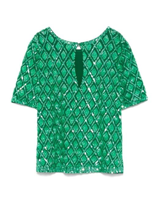 P.A.R.O.S.H. Green Gild Blouse