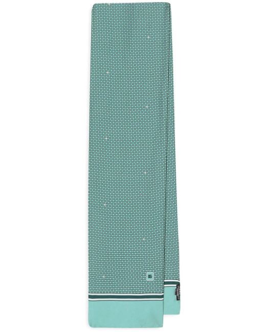 Sciarpa in seta con stampa di Dolce & Gabbana in Green da Uomo