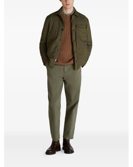 Slowear Green Padded Overshirt for men