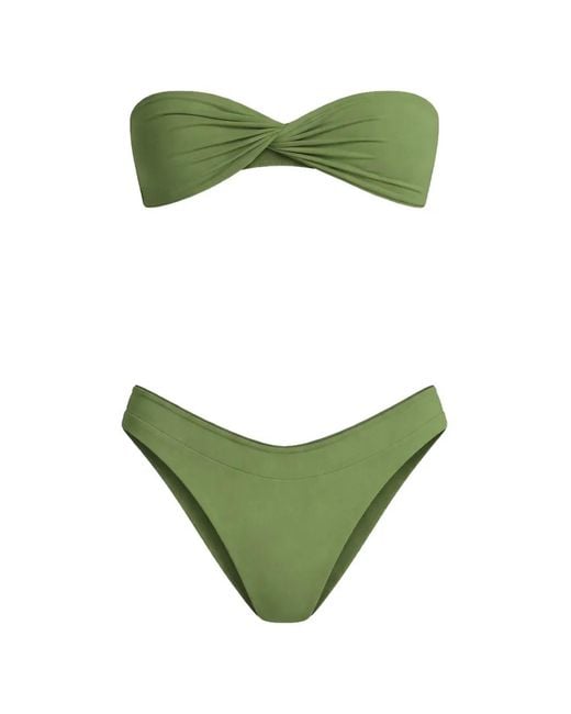 Bondeye Green Twisted Bikini